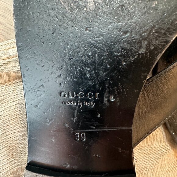 GUCCI Interlocking G Strap Sandals - Black - Picture 9 of 9